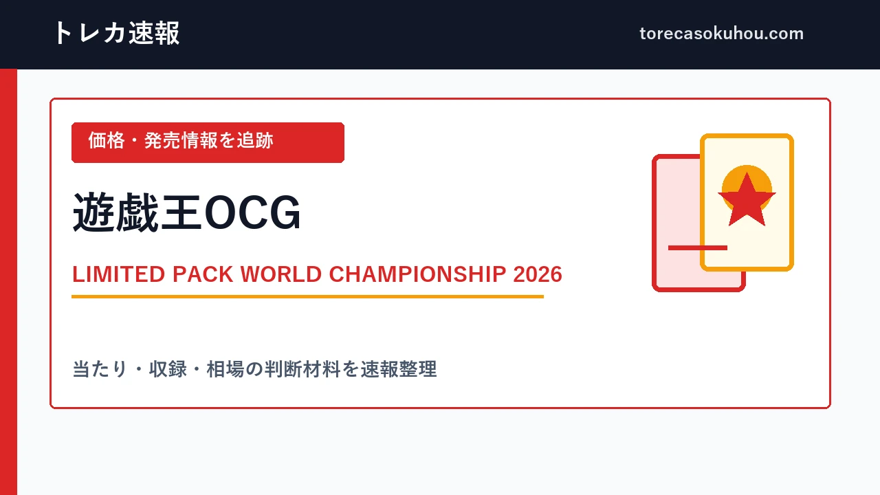 遊戯王 LIMITED PACK WORLD CHAMPIONSHIP 2026の発売・価格情報